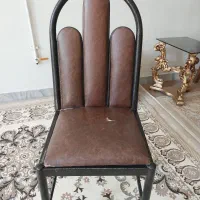دو عدد صندلی فلزی