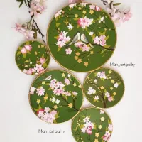 ست تزئینی دیوار کوب طرح شکوفه