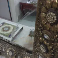 آینه و شمعدان برنجی|بوفه، ویترین، کنسول|کهریزک, |دیوار