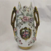 گلدان و قندان گل برجسته لیلی و مجنون