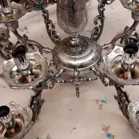 یک عدد لوستر تمام برنزی سیلور با طراحی زیبا|لوستر و چراغ آویز|همدان, |دیوار