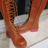 بوت عسلی رنگ بلند