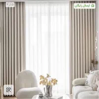 پارچه حریر ساده پرده - عرض ۳ متر - درجه یک -
