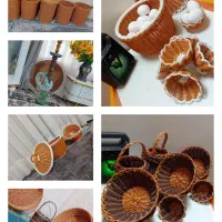 سبد حصیری|صنایع دستی و سایر لوازم تزئینی|تربتحیدریه, مورشک|دیوار