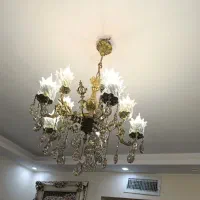 لوستر برنجی ۵ شاخه