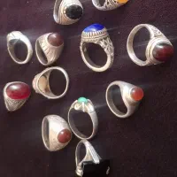 ۱۲عدد انگشتر نقره