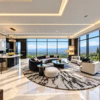 اپارتمان ۳۰۰ متری نوساز لاکچری ژورنالی تاپ لوکیشن