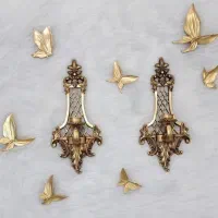 ست شمعدان و پروانه دیوارکوب