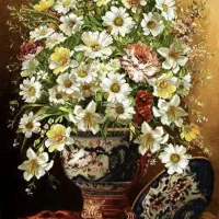 نخ و نقشه تابلو فرش با دارقالی چله کشی شده