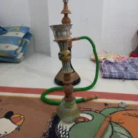 دو عدد قلیون چوبی طرح سنتی