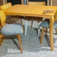 میزناهارخوری راش حصیری،ناهارخوری جدیدمینیمال،حصیری|میز و صندلی غذاخوری|خمینی‌شهر, |دیوار