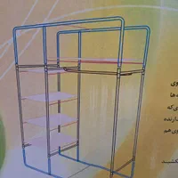 کمد لباس پارچه ای برزنتی تاشو اسکلت اهنی طول ۱۱۰|جاکفشی، کمد، دراور|مشهد, شهید مطهری|دیوار