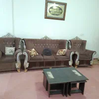 مبل 7نفره  با جلو مبلی و عسلی