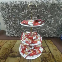 شکلات خوری چینی سه طبقه|ظروف سرو و پذیرایی|قم, شهرک سازمان آب|دیوار