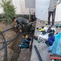 آبیاری قطره ای .لوله کشی باغ.لوله پلی اتیلن. لوله