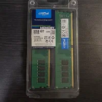 رم DDR4 کیت دوال ۳۲ گیگ (پک دوتایی ۱۶ گیگ) کروشال