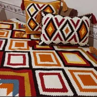 نخ کرک اصل استفاده  شده|گلیم، جاجیم، گبه|بیجار, |دیوار