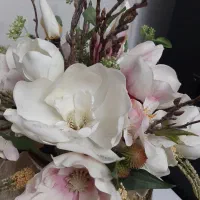 گلدان طلایی با گل لمسی قابل شستشو|گل مصنوعی|اندیشه, اندیشه فاز ۱|دیوار