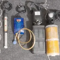 لوازم آکواریوم پمپ اکسیژن. تصفیه آب.  بخاری. ماهی