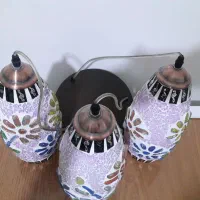 چراغ اویز سه شاخ|لوستر و چراغ آویز|تبریز, |دیوار