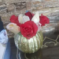 ۲ تا گلدان با گل|گل مصنوعی|فردیس, شهرک ارم|دیوار