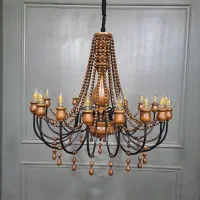 لوستر چوبی طرح فرانسوی شارلوت