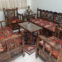 تخت راک نهارخوری باغی چوبی مبل سنتی|صندلی و نیمکت|دزفول, |دیوار