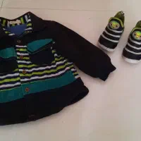 بارانی پسرانه بلوز و شلوار و سویشرت و کفش ست|کفش و لباس بچه|زنجان, |دیوار