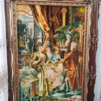 تابلو فرش دستبافت تبریز چله ابریشم ۶۰ رج|تابلو فرش|تهران, شاهین|دیوار