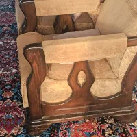 مبل ۷ نفره چوب گردو|مبلمان خانگی و میز عسلی|جغتای, |دیوار