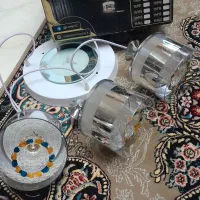 لوستر چهار شاخه نونو   نور  ال ای دی سفید