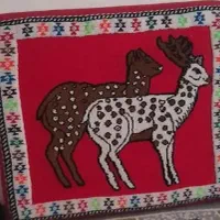 فروش پشتی دستباف طرح گلیم فرش