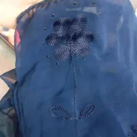 3عدد چادر گل دوخت سرمه‌ای