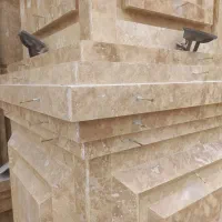 رول پلاک سنگ و نماشویی در ارتفاع