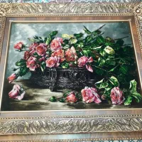 ۲ عدد تابلو فرش دستباف|تابلو فرش|تهران, صد دستگاه|دیوار