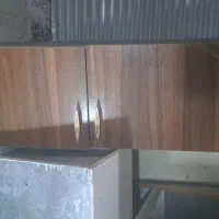 کابینت فلزی درب چوبی