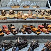 ماشین موتور هواپیما چوبی غزال چوبی