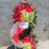 کد55 تبریک تاج گل جشنی ختم دسته افتتاحیه|گل و گیاه طبیعی|تهران, نمایشگاه بین المللی|دیوار