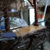 پیشخوان و بار چوبی جنگلی خاص|مبلمان اداری|نوشهر, |دیوار