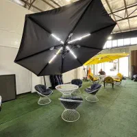 چتر سایبان باغی لوله بغل وینچ دار