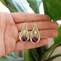 گوشواره دست‌ساز برنجین