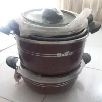 قابلمه گرانیتی  ۷ پارچه ماموت صورتی
