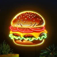 تابلو ال ای دی نئون نعون فست فود سوخاری رستوران|فروشگاه و مغازه|تهران, شهرک ولیعصر جنوبی|دیوار