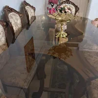 مبل ۹نفره ومیز۸نفره وروکشای مبل|مبلمان خانگی و میز عسلی|تهران, قیام|دیوار