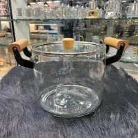 قابلمه پیرکس دسته بامبو