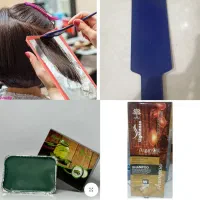 رنگ مو آوایی و پنتی+اکسیدان،مقداری وسایل ارایشگری