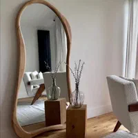 آینه فریم دار چوبی دفرمه راش کد38|آینه|ارومیه, |دیوار