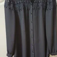 شومیز مشکی مانتو عربی و شال