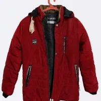 کاپشن نو ، لارج،مناسب سن ۸ تا ۱۱ سال ، زرشکی