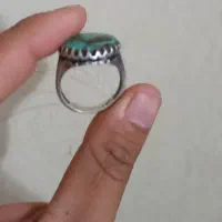 انگشتر نقره فیروزه و عقیق سلیمانی|جواهرات|شاهین‌شهر, شهرک ردانی پور|دیوار